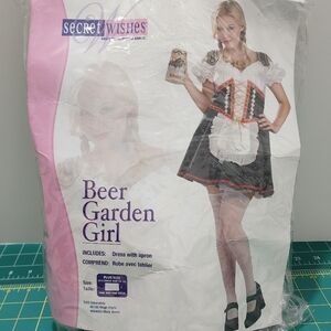Secret Wishes Beer Garden Girl Oktoberfest Costume Dress NEW Women Plus  14-16